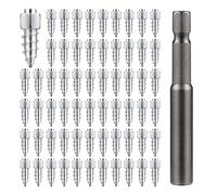 Prigionieri per Pneumatici da Avvitare, 9mm Chiodi per Pneumatici Neve con Strumento di Installazione per Auto Motociclette Camion Biciclette Stivali ATV SUV Accessori per Auto (100 Pezzi)