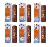 Prija Balsamo Labbra Vegano con Olio di Jojoba, Burro di Karité e Cera di Girasole, Coccola le Tue Labbra in Modo Naturale, Stick Balsamo Labbra Idratante 6 x 4,5ml