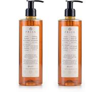 Prija Doccia Shampoo Vitalizzante 2 in 1 con Estratto di Ginseng, Gel Idratante ed Energizzante per Corpo e Capelli con Dispenser a Pompa, Doccia Gel di Lusso 2 x 380ml