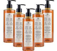 Prija Sapone Mani Vitalizzante con Estratto di Ginseng, Detergente Delicato per le Mani, Sapone Liquido Idratante, Vegan con Fragranza Energizzante 5 x 380ml