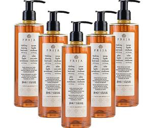 Prija Sapone Mani Vitalizzante con Estratto di Ginseng, Detergente Delicato per le Mani, Sapone Liquido Idratante, Vegan con Fragranza Energizzante 5 x 380ml