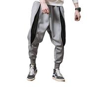 PRIJOUHE - Pantaloni da jogging da uomo, pantaloni aderenti, pantaloni harem Hip Hop - - XX-Large