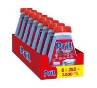 Pril 5in1 Cura Lavastoviglie Intensive (8 confezioni da 250 ml), Detergente per Lavastoviglie con Power & Pearls, Decalcificante e Liquido per una Pulizia Profonda della lavastoviglie
