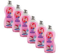 Pril Kraftgel Power & Perle Melograno & Fiori D'Arancio 6 X 450Ml Freschezza