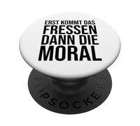 Prima arriva Il Mangiare Poi La Morale Bertolt Brecht PopSockets PopGrip Adesivo
