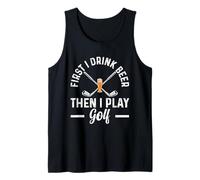Prima Bevo Birra Poi Gioco a Golf - Giocatore di Golf Divertente Canotta
