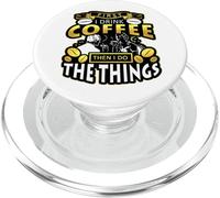 Prima bevo il caffè poi faccio le cose bevitore di caffè PopSockets PopGrip per MagSafe