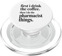 Prima Bevo Il Caffè, Poi Faccio Le Cose Da Farmacista PopSockets PopGrip per MagSafe
