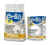 K2 Cemento bianco in polvere Briko K2 1 kg per stuccature e piccole riparazioni scatola 12 pz