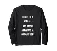 Prima Che Ci Fosse AI Dad Funny Tech Humor 2.0 Maglia a Manica