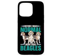 Prima che fossi normale ora ho Beagle Dog Lover Puppy Owner Custodia per iPhone 15 Pro Max