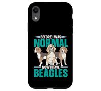 Prima che fossi normale ora ho Beagle Dog Lover Puppy Owner Custodia per iPhone XR
