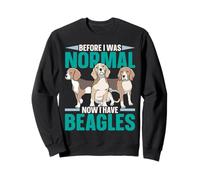 Prima Che Fossi Normale Ora Ho Beagle Dog Lover Puppy Owner Felpa