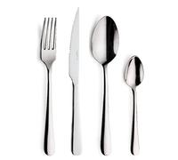 Prima Collection Living Set 24 Posate Acciaio Inox Nichel Free Made in Italy, con coltello bistecca, servizio 6 persone