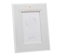 Prima Comunione / Conferma 4 x 6 Foto Cornice - Grigio/Bianco - Scegli il