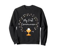 Prima Comunione Eucaristia Cattolica Celebrazione della Fede Felpa