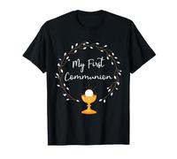 Prima Comunione Eucaristia Cattolica Celebrazione della Fede Maglietta