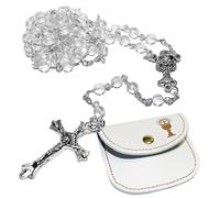 Prima Comunione Rosario Perline E Borsetta Set Regalo - Scegli il Disegno