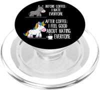 Prima del caffè odio tutti dopo che mi sento bene per odiare PopSockets PopGrip per MagSafe