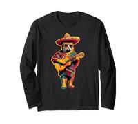 Prima di Gatos Mexican Cat Poncho Fiesta Five Day Maglia a Manica