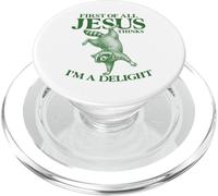 Prima di tutto Gesù pensa che io sia un procione della delizia PopSockets PopGrip per MagSafe