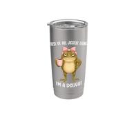 Prima di tutto Gesù pensa che io sia una delizia Christian Frog Meme Bicchiere termico in acciaio inox doppia parete