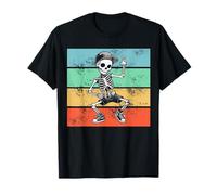 Prima di tutto I'm A Music Love Funny Skeletons Retro Rocks Maglietta