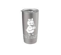 Prima di tutto Jesus Thinks I'm A Delight Duck Coffee Meme Bicchiere termico in acciaio inox doppia parete