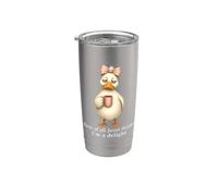 Prima di tutto Jesus Thinks I'm A Delight Duck Coffee Meme Bicchiere termico in acciaio inox doppia parete