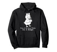 Prima di Tutto Jesus Thinks I'm A Delight Duck Coffee Meme Felpa con Cappuccio