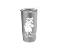 Prima di tutto Jesus Thinks I'm A Delight Hamster Coffee Meme Bicchiere termico in acciaio inox doppia parete