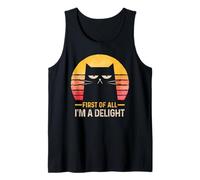 Prima di Tutto Sono Un Piacere Dire Divertente Il Gatto Canotta