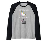 Prima Dopo la stagione di test è il mio cardio insegnante unicorno Maglia con Maniche Raglan