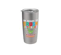 Prima elementare Here I Come First Grader Ragazze Ragazzi Prima elementare Bicchiere termico in acciaio inox doppia parete