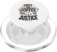 Prima Il Caffè La Giustizia. Avvocato Divertente PopSockets PopGrip per MagSafe