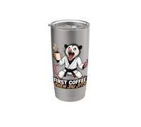 Prima Il Caffè, Poi Il Jiu-jitsu - Caffè E Jiu-jitsu Bicchiere termico in acciaio inox doppia parete