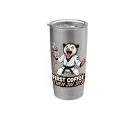 Prima Il Caffè, Poi Il Jiu-jitsu: Caffè E Jiu-jitsu Bicchiere termico in acciaio inox doppia parete