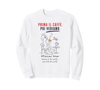 Prima Il caffè Poldo Espresso Italiano Divertente Felpa