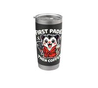 Prima Il Padel, Poi Il Caffè: Padel E Caffè Opossum Bicchiere termico in acciaio inox doppia parete