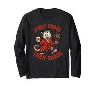 Prima Il Padel, Poi Il Chaos Coffee E Il Chaos Opossum Maglia a Manica
