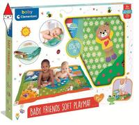 Clementoni Tappeto Baby Friends Soft Playmat Neonato per Favorire Gattonamento 0