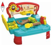 Clementoni - Baby Workbench-Banchetto Lavoro Attrezzi in Legno, Tavolino Bambini