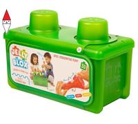 Costruzioni Jelly Blox Mattoncini Morbidi Traslucenti - Contenitore 30 Pezzi Assortiti