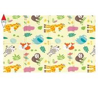 Sport1 tappeto bambini pieghevole Madmat Foresta Tg. L. Tappeto pieghevole 200x150cm spessore 1cm. Tappeto gioco bambini protegge da cadute, freddo e rumori. Tappeto morbido bambini fantasia foresta.