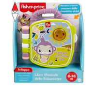 Fisher-Price - Il Libro delle canzoncine della Scimmietta Viola, libro musicale con luci e suoni per l'apprendimento, versione italiana, giocattolo per bambini, 6+ mesi, JFN06