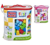 PRIMA INFANZIA MEGA-BLOCKS MEGA SACCA ECO 60 PEZZI ASS.TO