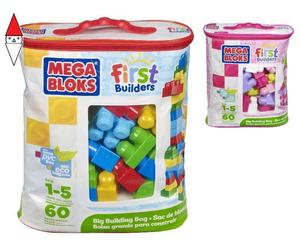 PRIMA INFANZIA MEGA-BLOCKS MEGA SACCA ECO 60 PEZZI ASS.TO