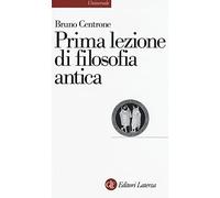 Prima lezione di filosofia antica