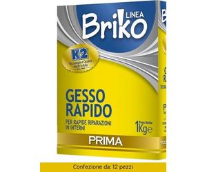 Prima Linea Briko Gesso Rapido Da Kg. 1 Pezzi 12 0001GM