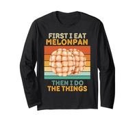Prima mangio melonpan Poi Faccio Le Cose Melonpan Vintage Maglia a Manica